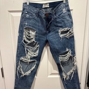 One Teaspoon destroyed baggie jeans